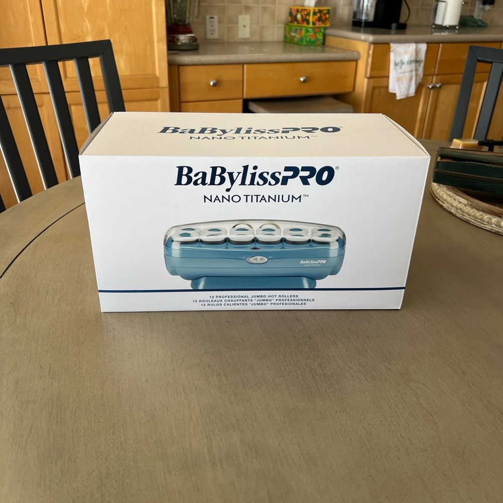 BaBylissPRO Nano Titanium Hot Rollers - Teal & Ivory - Picture 7 of 11